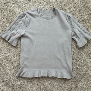 Light grey sweater top